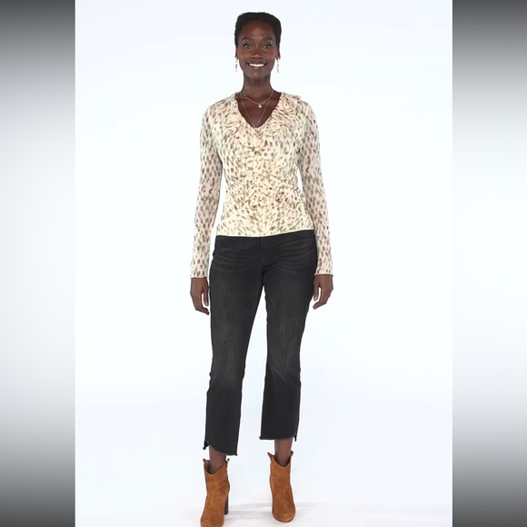 cabi NWT Dapple Top, Static Print, size SMALL, Fall 23 - Picture 2 of 6